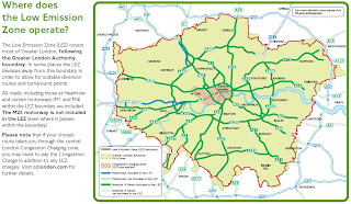 London Low Emission Zone Maps