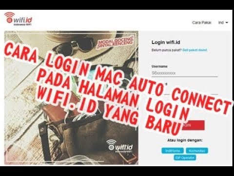 Cara Login MAC Auto Connect Pada Halaman @wifi.id yang baru 2018