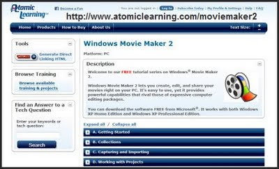 Atomic Learning Tutorial on Windows Movie Maker 2