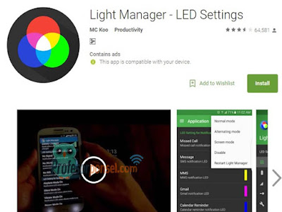 Cara Mengganti Warna LED Notifikasi Untuk Ponsel Android