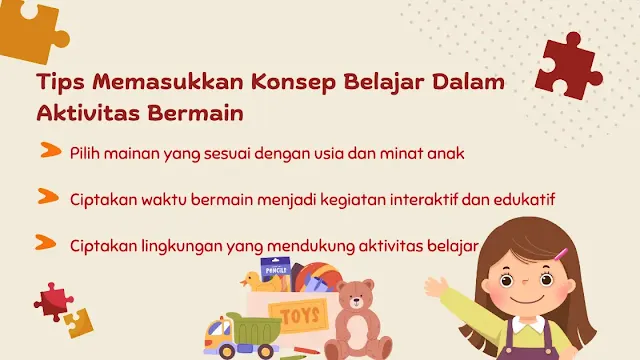Tips memasukkan konsep belajar saat bermain