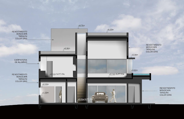 Street side section drawing 