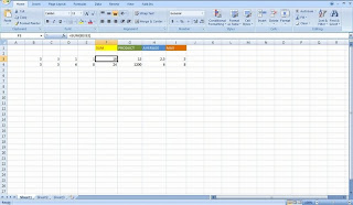 Excel lesson 1