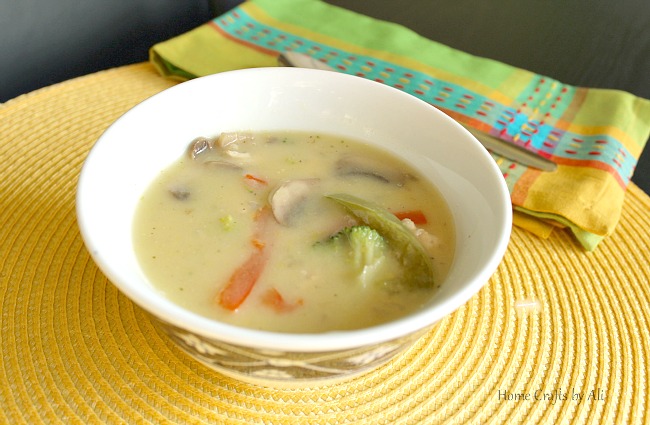 creamy chicken soup with vegetables home crafts by ali