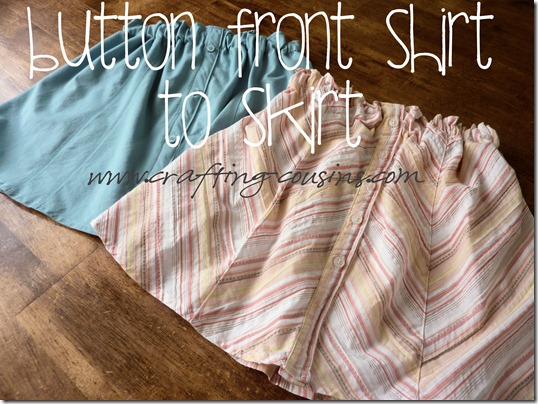 Shirt to skirt refashion from the Crafty Cousins (20)