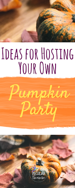 Hosting a pumpkin party is a lot of fun and gives you a great excuse to eat all of the #pumpkin desserts, hang out with friends, and celebrate Fall. Today on The Peculiar Treasure, I'm sharing some links/resources that will help you get inspired to throw your own pumpkin party.