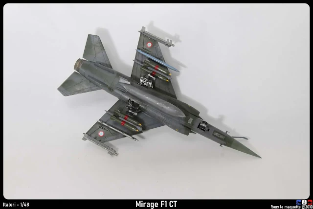 Maquette du Mirage F1 CT d'Italeri au 1/48.