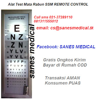 Sanes Medical Lampu BACA ALFABET OPTOTYPE SNELLEN CHART 