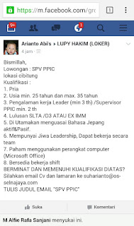 Lowongan kerja PPIC di cibitung