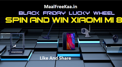 Spin And Win Contest Black Friday Lucky Wheel Win Xiaomi Mi 8 Smartphone And More Prizes