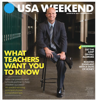 Mr. Sheninger on the cover of USA Weekend