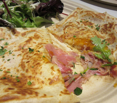 Proscuitto and apricot jam crepe at Crepe Crazy