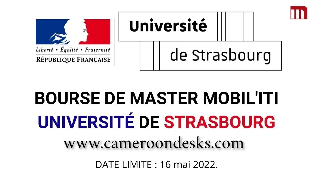 Bourse d'études Complètement financée de master Mobil’ITI Healthtech à l’université de Strasbourg 2022