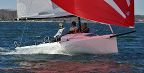 J/70 sailing off Newport, RI