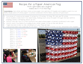 Recipe for a Paper American Flag from Light Bulbs and Laughter