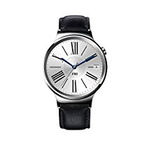    Huawei Watch Stainless Steel with Black Suture Leather Strap (U.S. Warranty)