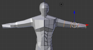 Adjusting arm proportions.