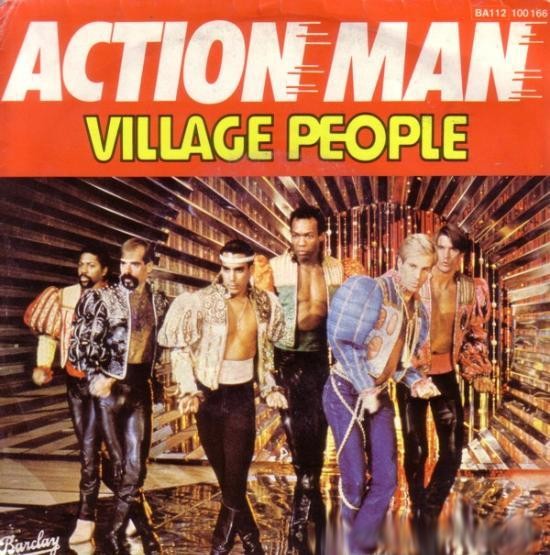 Village People Action Man Hit Single 1981 Disco Rock Pop 80's RARE HIT 