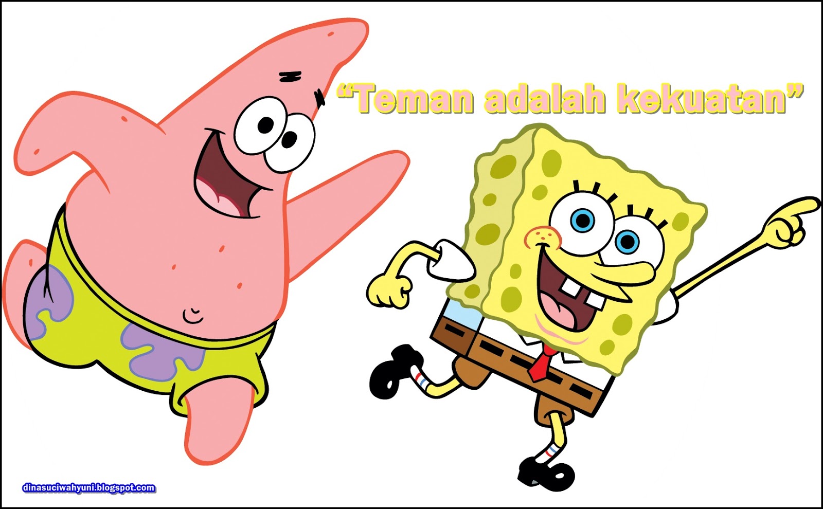 KATA - KATA PERSAHABATAN DI KUTIP DARI FILM SPONGEBOB  JDSK