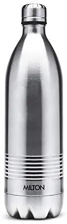  Milton Duo DLX 1000 Thermosteel 24 Hours Hot and Cold Water Bottle, 1 Litre, Silver