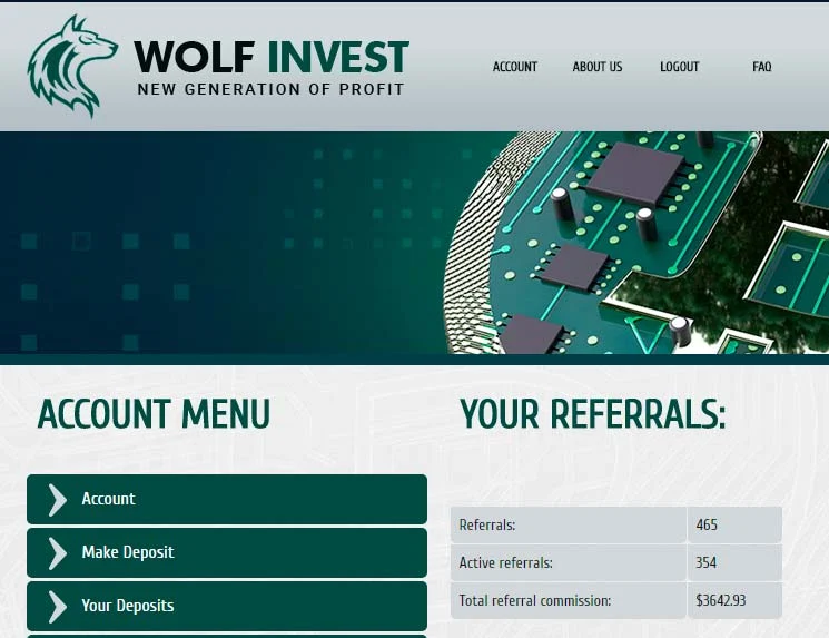 Оборот структуры Wolf Invest