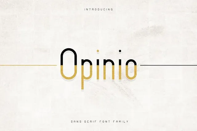 Opinio Sans Font Family