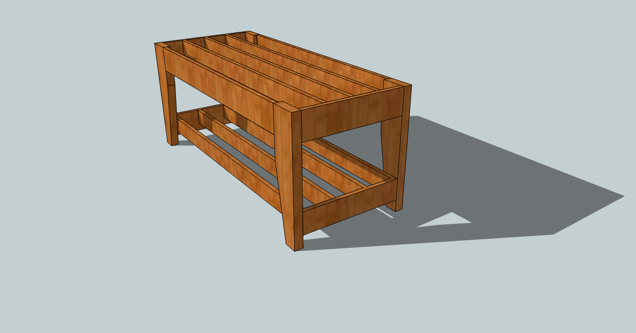 wood plans shoe rack