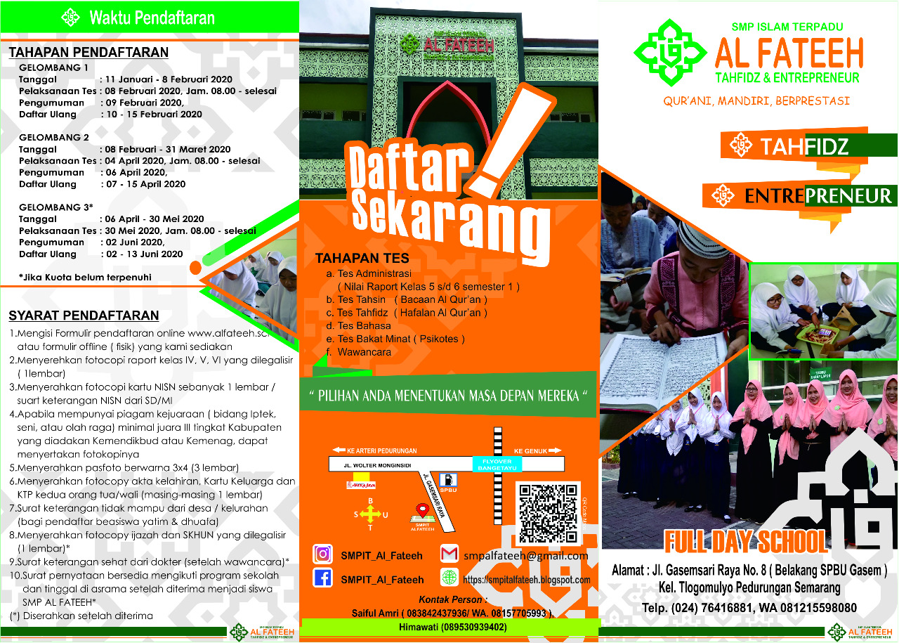 Sekolah Tahfidz Entrepreneur Semarang 024 76416881