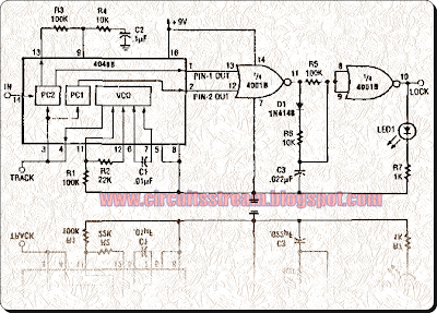 Precision Narrow Band Tone Switch Circuit Diagram