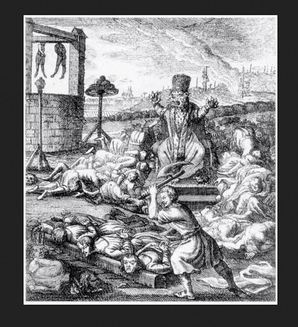 Ivan has a pretty profound history of the worst of Sadistic Psychopathy. This ranged from sadism from early childhood and on.        dropping cats out of towers     killing friends as a teen     and as an adult, participating in State tortures because he liked it, at one point up to 150 per day.      Poisonings     paranoid     played evil war and political games     was the cause of deaths of hundreds of thousands.      Sadist, sadistic, and more sadistic sadism.