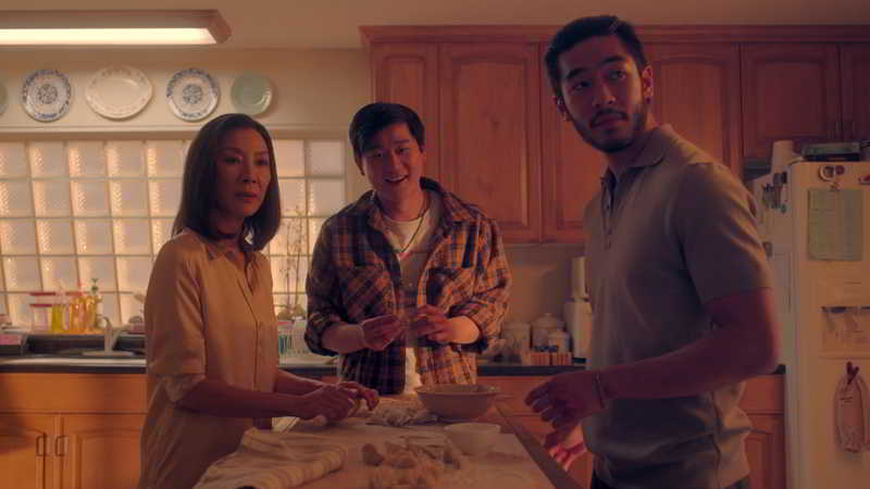 Michelle Yeoh, Justin Chien, and Sam Song Li