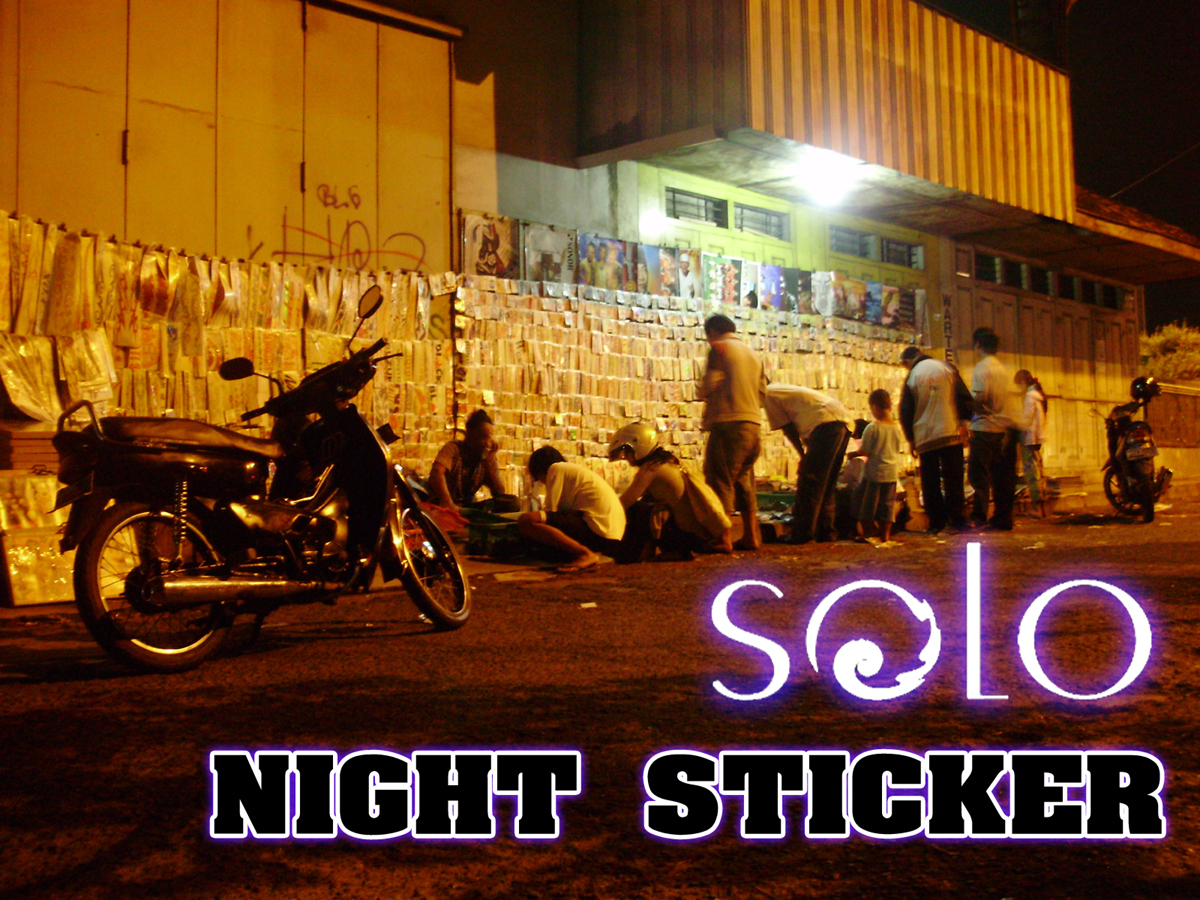 Coklat Panas Panggung Solo Night Sticker