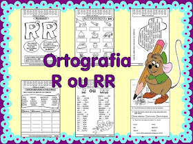 Atividades de alfabetização, ortografia RR