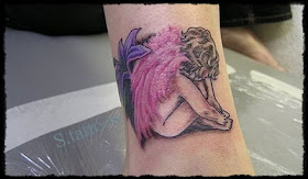 small angel tattoos design - small angel tattoos design pictures