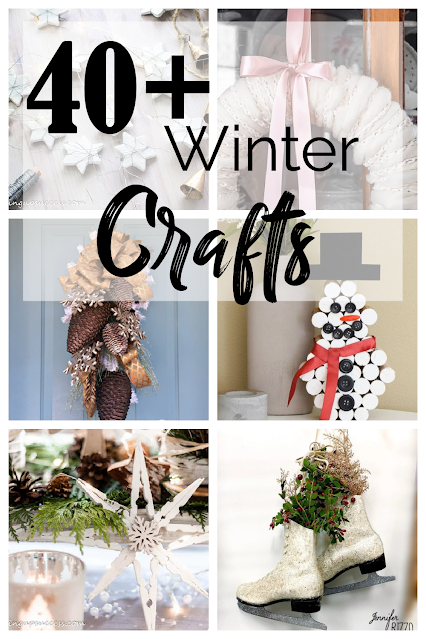 collage of winter craft ideas