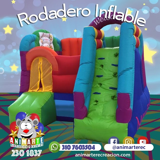 Saltarín Inflable en forma de rodadero