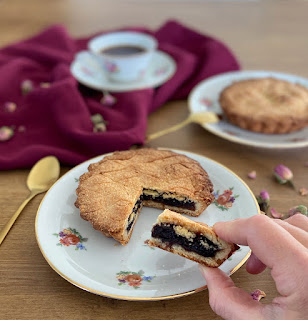 image Gâteau Basque à la cerise noire