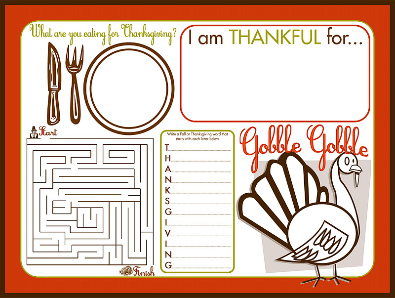 Thanksgiving Templates For Kids 1