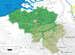 Mapa Politico de Belgica