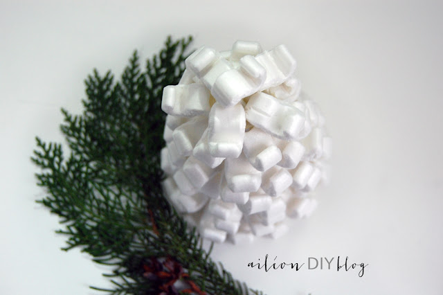 abeto nevado diy arbol navidad