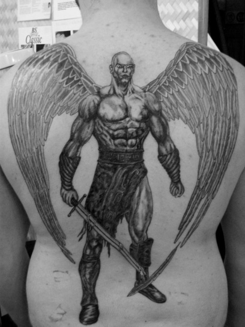 warrior angel tattoos. hot sad angel tattoo. angel warrior tattoo. TATTOOS IDEAS: Angel W