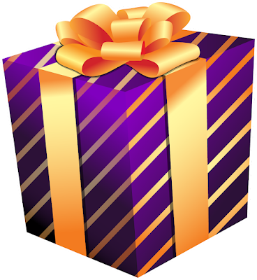 present christmas clipart, christmas gift border clip art, christmas gift bag clipart