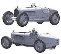 Italeri 1/12 Bugatti Type 35B (4710) Colour Guide & Paint Conversion Chart