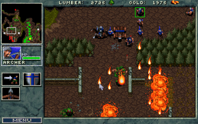 Warcraft 1 Fire Rain Screenshot