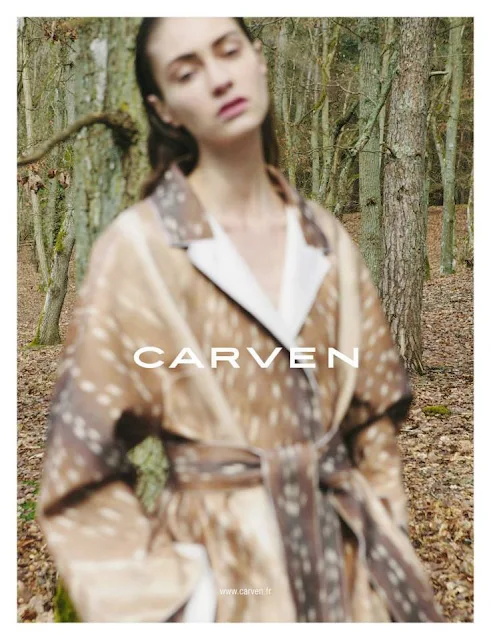 Carven Fall/Winter 2013 Campaign featuring Marine Deleeuw