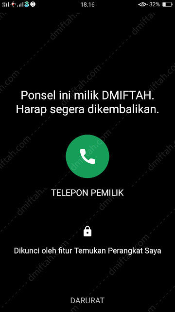 pesan google find my device manager smartphone android oppo