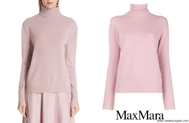 The Duchess of Edinburgh wore Max Mara Ellisse wool and cashmere turtleneck sweater