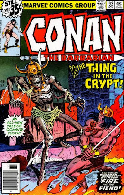 Conan the Barbarian #92, the thing in the crypt