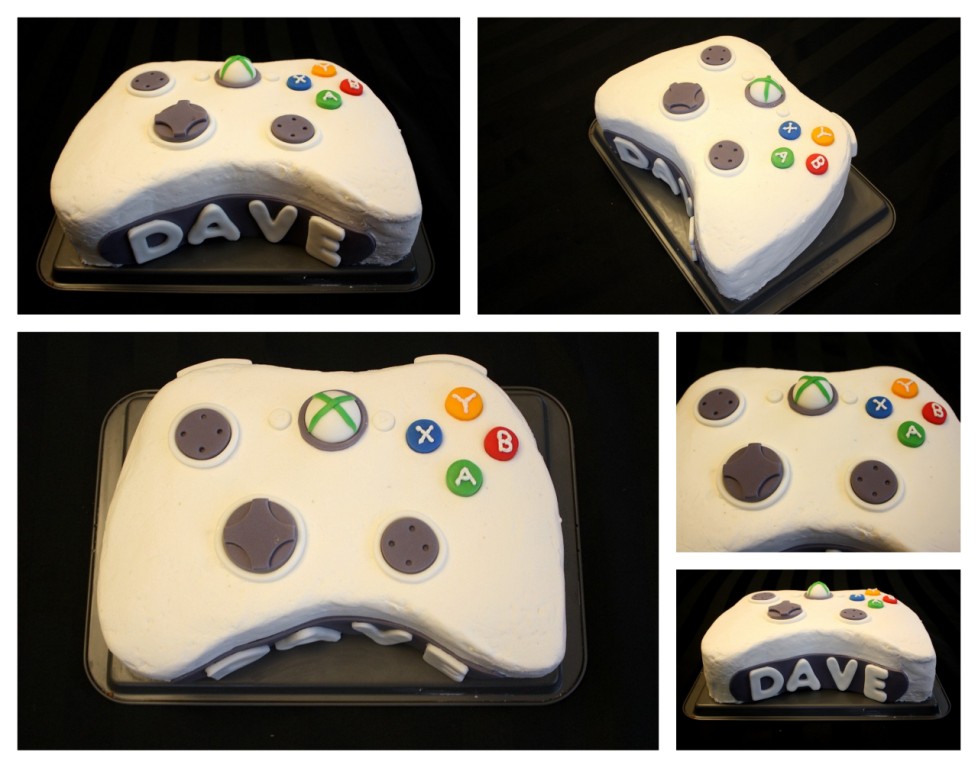 My Xbox 360 Controller Cake The cake itself is a classic white cake with a