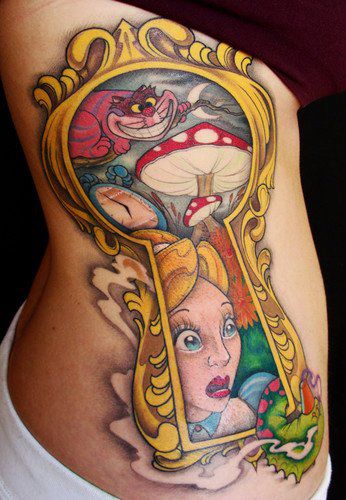 Tatuagem Alice no País das Maravilhas